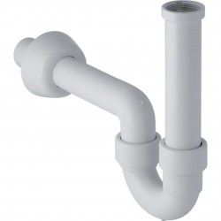 GEBERIT - Příslušenství Rúrková zápachová uzávierka pre umývadlo a bidet, vývod vodorovný, d 40 mm, alpská biela (151.100.11.1)
