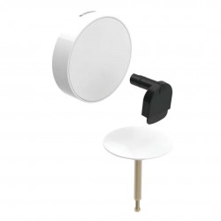 GEBERIT - Příslušenství Súprava na kompletizáciu vaňovej súpravy, s otočným ovládaním a prívodom d52, alpská biela (150.481.11.1)