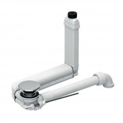 GEBERIT - Příslušenství Úsporný umývadlový sifón Clou, pre ovládanie ťahadlom, chróm (152.013.21.1)
