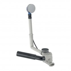 GEBERIT - Příslušenství Vaňová odtoková a prepadová súprava, dĺžka 26 cm, lesklý chróm (150.530.21.6)