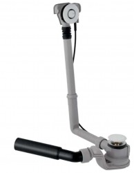 GEBERIT - Příslušenství Vaňová odtoková a prepadová súprava, ovládanie PushControl, dĺžka 260 mm, chróm (150.755.21.6)