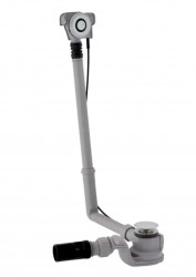 GEBERIT - Příslušenství Vaňová odtoková a prepadová súprava, ovládanie PushControl, dĺžka 280 mm, chróm (150.752.21.6)