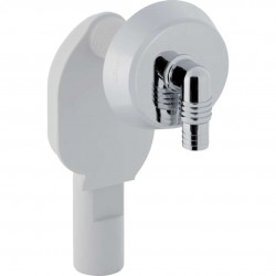 GEBERIT - Příslušenství Zápachová uzávierka pre zariadenia, 1 pripojenie, podomietková krabica, lesklý chróm (152.234.21.1)