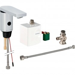 GEBERIT - Public Bezdotyková umývadlová batéria 186, s generátorom a zmiešavačom, chróm (116.366.21.1)