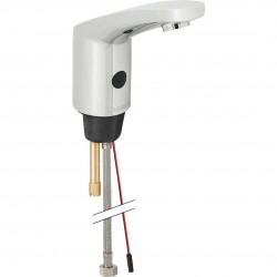 GEBERIT - Public Elektronická umývadlová batéria, bez zmiešavača, bez sieťového zdroja, pochrómovaná lesklá (116.435.21.1)