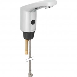 GEBERIT - Public Elektronická umývadlová batéria, bez zmiešavača, napájanie z batérie, pochrómovaná lesklá (116.235.21.1)