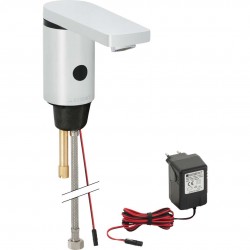 GEBERIT - Public Elektronická umývadlová batéria, bez zmiešavača, napájanie zo siete, pochrómovaná lesklá (116.136.21.1)