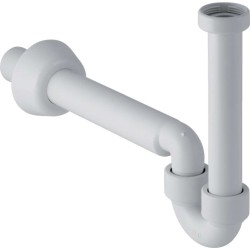 GEBERIT - Rúrková zápachová uzávierka na umývadlo a bidet, vývod vodorovný, d 32 mm, alpská biela (151.113.11.1)