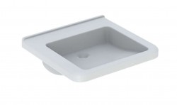 GEBERIT - Selnova Comfort Umývadlo Square, 55x53 cm, bezbariérové, bez otvoru na batériu, bez prepadu, biela (500.787.01.7)