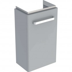 GEBERIT - Selnova Compact Umývadlová skrinka, 35x25x60 cm, 1 dvierka, svetlosivá (501.487.00.1)