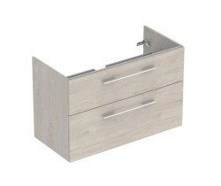GEBERIT - Selnova Square Umývadlová skrinka 99x64x50 cm, 2 zásuvky, Light Hickory (501.215.00.1)