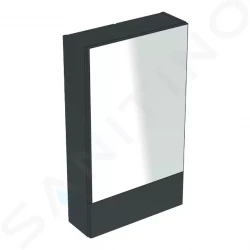 GEBERIT - Selnova Square Zrkadlová skrinka 850x493x176 mm, 2 dvierka, lávová mat (501.414.JK.1)