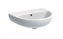 GEBERIT - Selnova Umývadielko 50x41 cm, bez otvoru na batériu, s prepadom, biela (500.294.01.7)