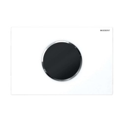 GEBERIT - Sigma10 Elektronické ovládanie splachovania, batériové napájanie, biela/lesklý chróm (115.908.KJ.6)