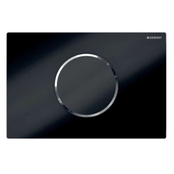 GEBERIT - Sigma10 Elektronické ovládanie splachovania, batériové napájanie, čierna/lesklý chróm (115.908.KM.6)