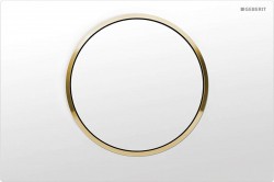 GEBERIT - Sigma10 Ovládacie tlačidlo splachovania, biela/pozlátená (115.758.KK.5)