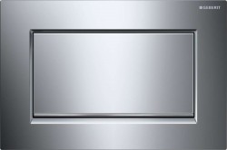 GEBERIT - Sigma10 Ovládacie tlačidlo splachovania, chróm/kefovaný chróm (115.893.KY.1)