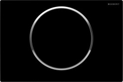 GEBERIT - Sigma10 Ovládacie tlačidlo splachovania, čierna/chróm (115.758.KM.5)