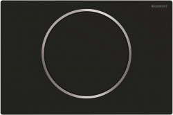 GEBERIT - Sigma10 Ovládacie tlačidlo splachovania, čierna mat/nerezová (115.758.14.5)