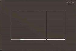 GEBERIT - Sigma20 Ovládací tlačítko splachování, černá mat/chrom (115.883.14.1)