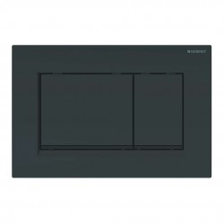 GEBERIT - Sigma20 Ovládacie tlačidlo na 2 množstvá splachovania, čierna lesklá/čierna matná (115.883.DW.1)