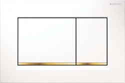 GEBERIT - Sigma20 Ovládacie tlačidlo splachovania, biela/pozlátená (115.883.KK.1)