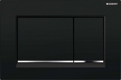 GEBERIT - Sigma20 Ovládacie tlačidlo splachovania, čierna/chróm (115.883.KM.1)