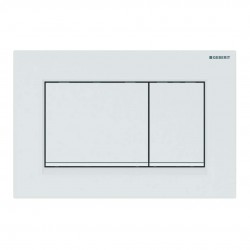 GEBERIT - Sigma20 Ovládacie tlačidlo splachovania, matná biela/biela (115.883.01.1)