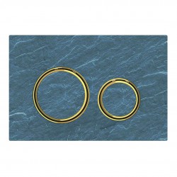 GEBERIT - Sigma21 Ovládacie tlačidlo na 2 množstvá splachovania, bridlica Mustang/mosadz (115.652.JM.1)