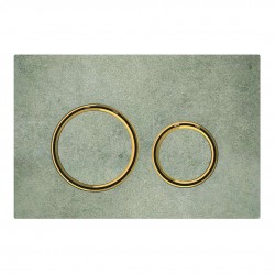 GEBERIT - Sigma21 Ovládacie tlačidlo na 2 množstvá splachovania, dekor betónu/mosadz (115.652.JV.1)