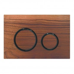 GEBERIT - Sigma21 Ovládacie tlačidlo na 2 množstvá splachovania, orech americký/čierny chróm (115.651.JX.1)