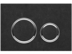 GEBERIT - Sigma21 Ovládacie tlačidlo splachovania, chróm/čierna bridlica (115.884.JM.1)