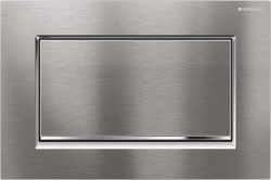 GEBERIT - Sigma30 Ovládacie tlačidlo splachovania, kefovaný chróm/chróm (115.893.KX.1)