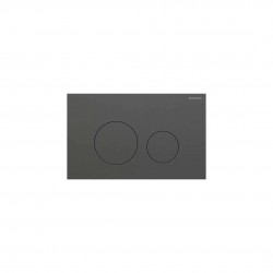 GEBERIT - Sigma40 Ovládanie splachovania, easy to clean, kefovaný čierny chróm (115.628.QD.1)