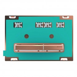 GEBERIT - Sigma50 Ovládacie tlačidlo na 2 množstvá splachovania, červené zlato/bez výplne (115.670.00.2)