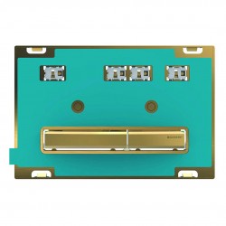 GEBERIT - Sigma50 Ovládacie tlačidlo na 2 množstvá splachovania, mosadz/bez výplne (115.672.00.2)