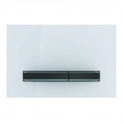 GEBERIT - Sigma50 Ovládacie tlačidlo splachovania, biela/čierny chróm (115.671.11.2)