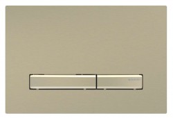 GEBERIT - Sigma50 Ovládanie splachovania, easy to clean, kefovaná mosadz (115.672.QF.2)