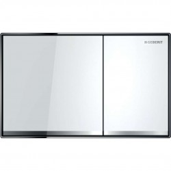 GEBERIT - Sigma60 Ovládacie tlačidlo splachovania, sklo/biela (115.640.SI.1)
