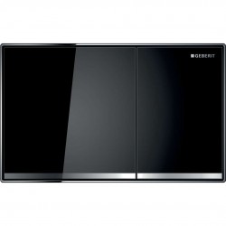 GEBERIT - Sigma60 Ovládacie tlačidlo splachovania, sklo/čierna (115.640.SJ.1)