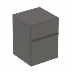 GEBERIT - Smyle Square Bočný skrinka, 2 zásuvky, lávová (500.357.JK.1)