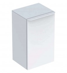 GEBERIT - Smyle Square Bočný skrinka, pánty vľavo, lesklá biela (500.360.00.1)