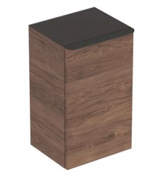 GEBERIT - Smyle Square Bočný skrinka, pánty vľavo, orech hickory (500.360.JR.1)