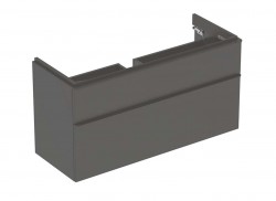 GEBERIT - Smyle Square Umývadlová skrinka, 118x47x62 cm, 2 zásuvky, lávová (500.355.JK.1)