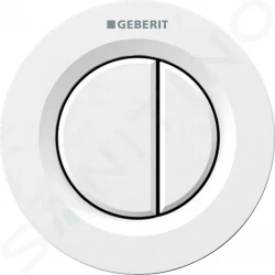 GEBERIT - Splachovací systémy Oddialené ovládanie typ 01, pneumatické, na 2 množstvá splachovania, alpská biela (116.042.11.1)