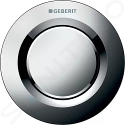 GEBERIT - Splachovací systémy Oddialené ovládanie typ 01, pneumatické, pre 1 množstvo splachovania, lesklý chróm (116.040.21.1)
