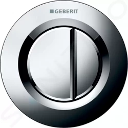 GEBERIT - Splachovací systémy Oddialené ovládanie typ 01, pneumatické, pre 2 množstvá splachovania, lesklý chróm (116.042.21.1)