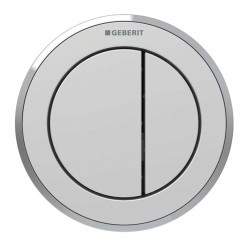 GEBERIT - Splachovací systémy Oddialené ovládanie typ 10, pneumatické, na 2 množstvá splachovania, matný chróm (116.057.JQ.1)