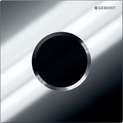 GEBERIT - Splachovanie pisoárov s elektronickým ovládaním, napájanie zo siete, krycia doska typ 01, chróm (116.021.21.5)