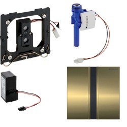 GEBERIT - Splachovanie pisoárov s elektronickým ovládaním, napájanie zo siete, krycia doska typ 50, mosadz (116.026.QF.1)